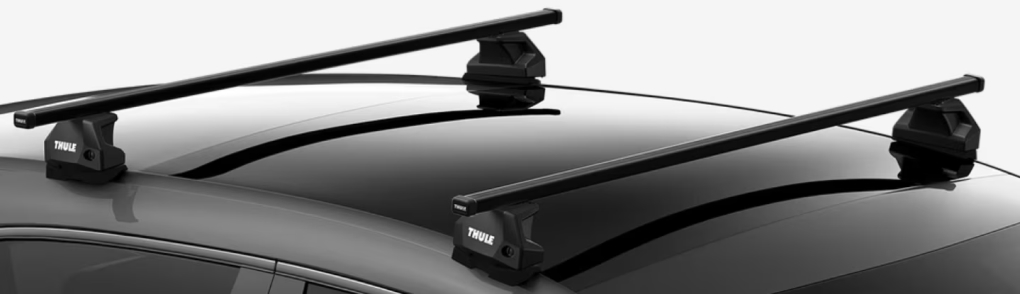 thule square bar roof bar